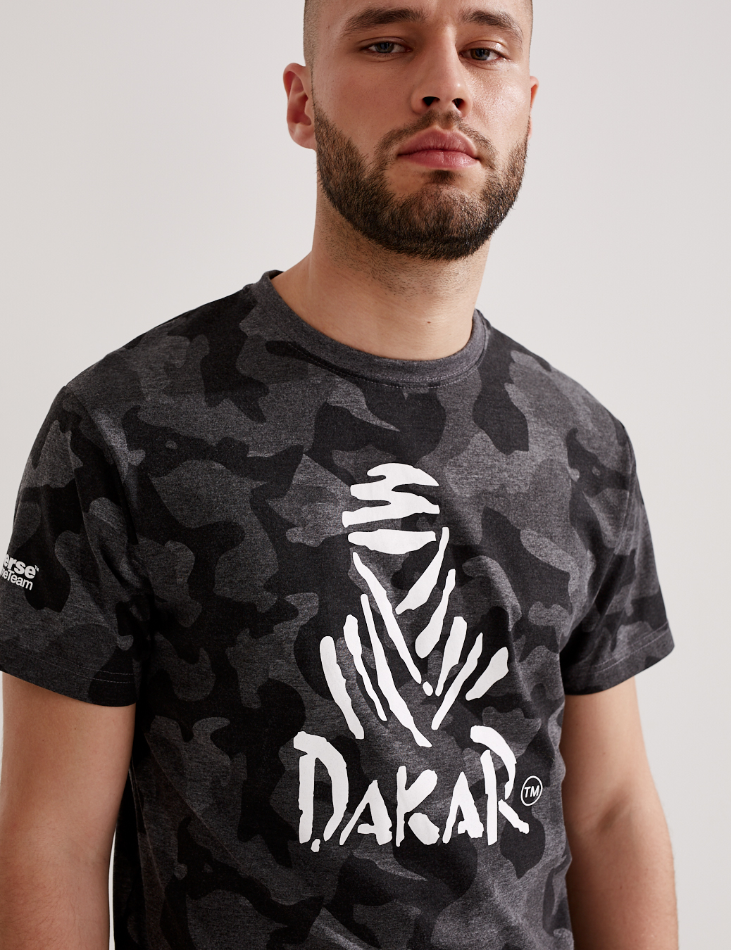 T-Shirt Dakar Logo Camouflage - schwarz