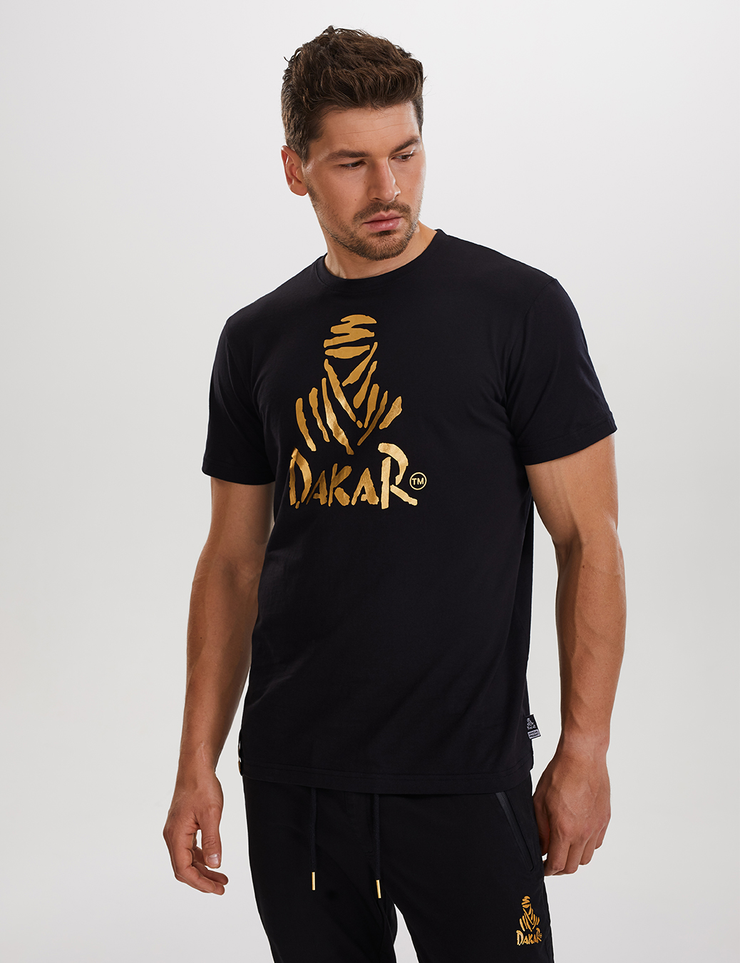 T-Shirt Dakar Logo - Schwarz/Gold VIP Edition